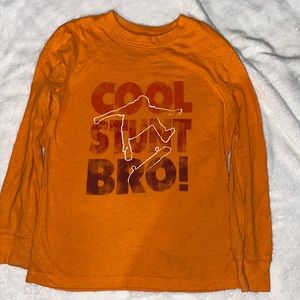 Orange cool stunt bro shirt